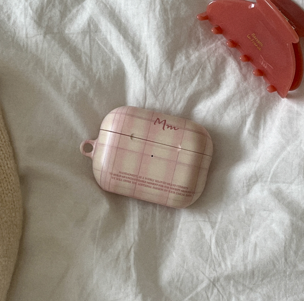 [Mademoment] Vintage Pink Beige Airpods Case