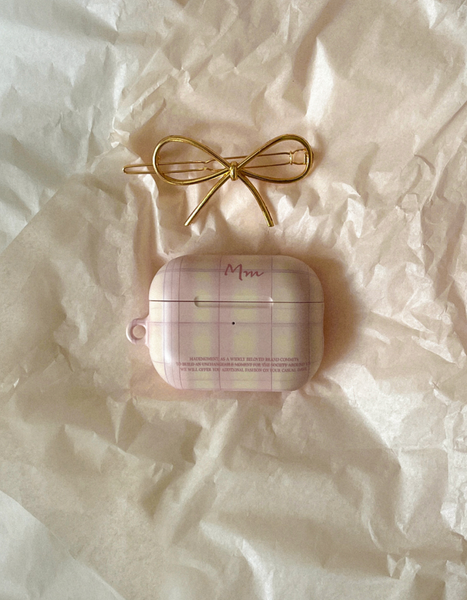 [Mademoment] Vintage Pink Beige Airpods Case