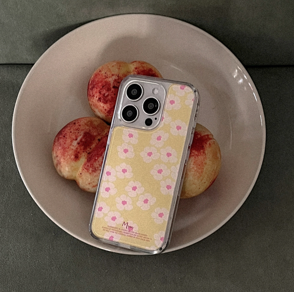 [Mademoment] Egg Daisy Pattern Acrylic Cover Case