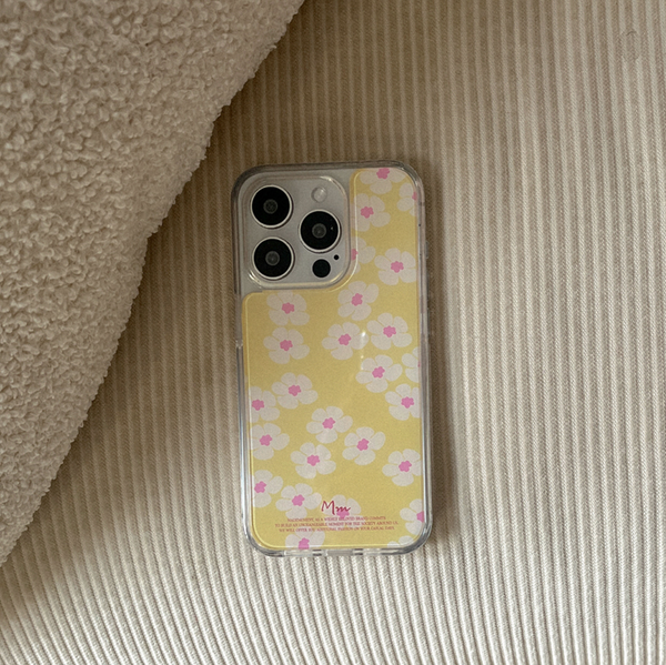 [Mademoment] Egg Daisy Pattern Acrylic Cover Case