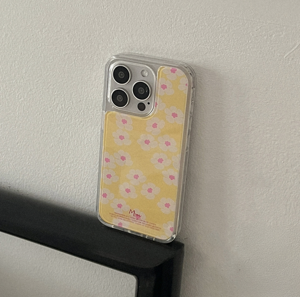 [Mademoment] Egg Daisy Pattern Acrylic Cover Case