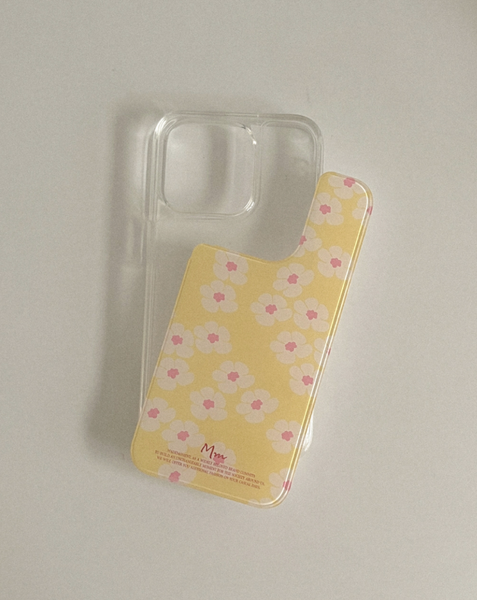 [Mademoment] Egg Daisy Pattern Acrylic Cover Case