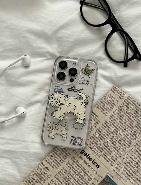 [Mademoment] Cozy Drawing Pattern Cover Case