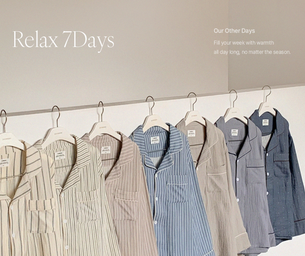 [Juuneedu] Relax Seven Days Cotton Pyjama Set