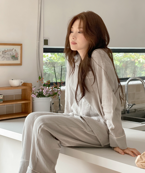 [Juuneedu] Relax Seven Days Cotton Pyjama Set