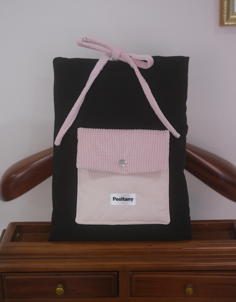 [Positany] Ribbon Tie Pouch (PINK)