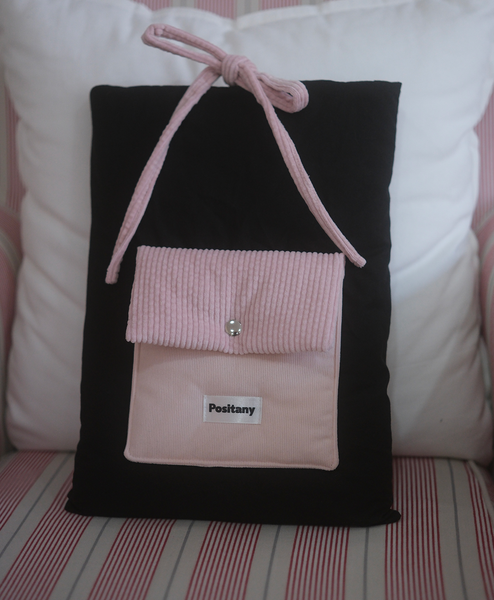 [Positany] Ribbon Tie Pouch (PINK)