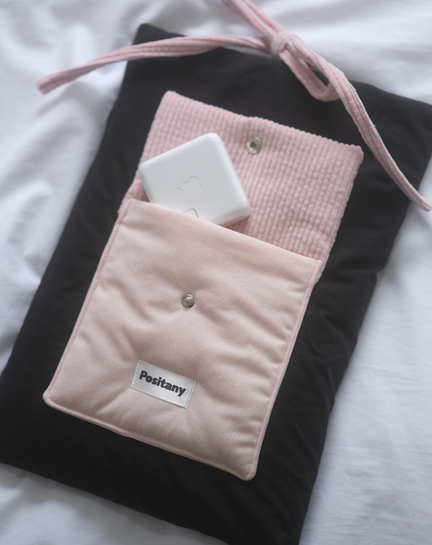 [Positany] Ribbon Tie Pouch (PINK)