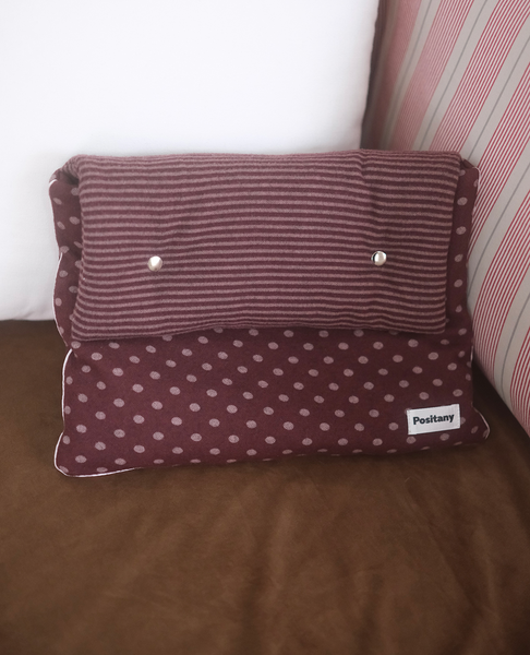 [Positany] Button Pouch (Burgundy)