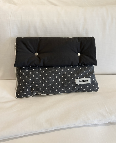 [Positany] Button Pouch (Grey Dot)