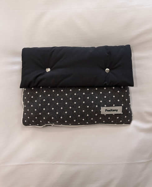 [Positany] Button Pouch (Grey Dot)