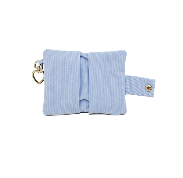 [Positany] Snug Ribbon Card Wallet (Sky Blue)