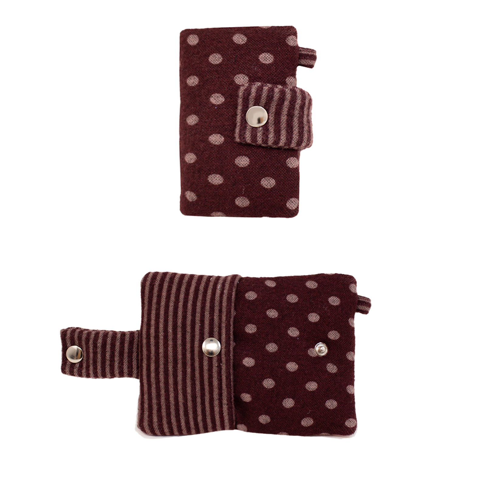 [Positany] Snug Ribbon Card Wallet (Burgundy)