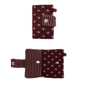 [Positany] Snug Ribbon Card Wallet (Burgundy)