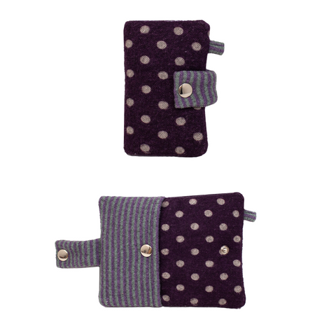 [Positany] Snug Ribbon Card Wallet (Purple)