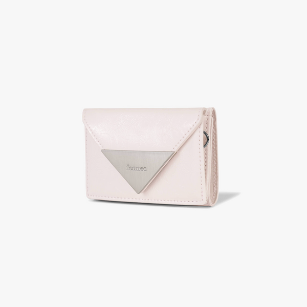 [Fennec] CRINKLE TRIANGLE TRIPLE WALLET - BLOSSOM