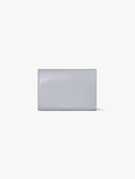 [Fennec] CRINKLE TRIANGLE TRIPLE WALLET - MISTY LAVENDER