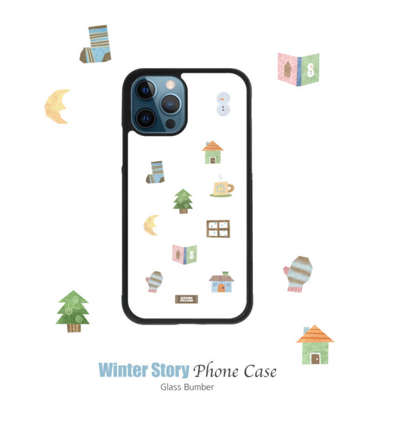 [KEZIM VILLAGE] WINTER STORY Glass Bumper Case