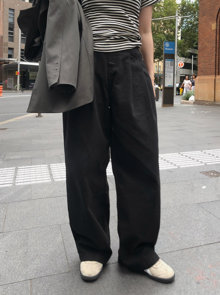 [SLOWAND] # SLOWMADE 365 Essential Cotton Slacks