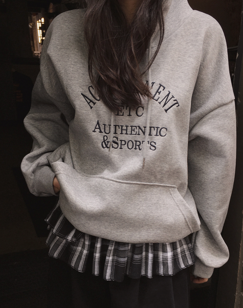 [SLOWAND] ETC Soft Lettering Hoodie