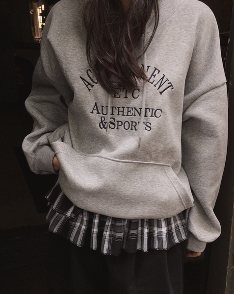 [SLOWAND] ETC Soft Lettering Hoodie