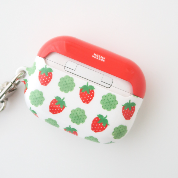 [KEZIM VILLAGE] STRAWBERRY & CLOVER Airpods Case