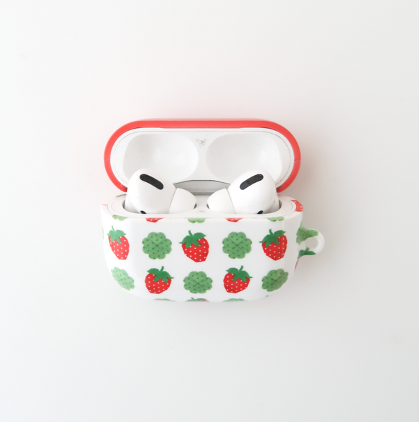 [KEZIM VILLAGE] STRAWBERRY & CLOVER Airpods Case