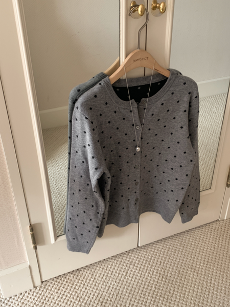 [98°C] Minuet Dot Cardigan