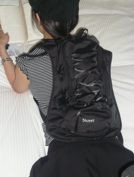 [NuYet] Lace up backpack Black