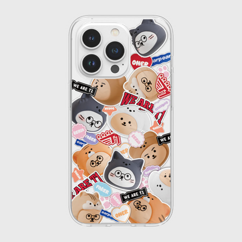 [earp earp] [T1聯名] 도오페구케 콜라주 Jelly Phone Case (贈送小卡)