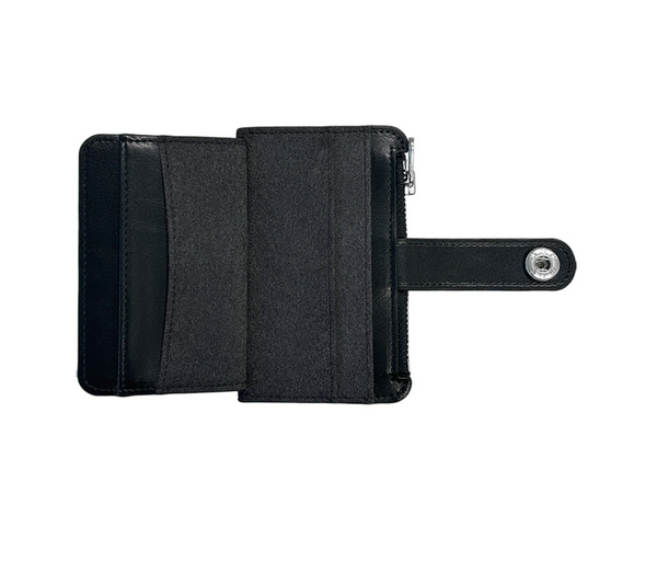 [THE COLDEST MOMENT] TCM Suede Buckle Card Wallet BLACK