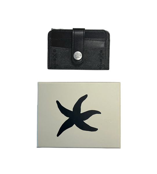 [THE COLDEST MOMENT] TCM Suede Buckle Card Wallet BLACK