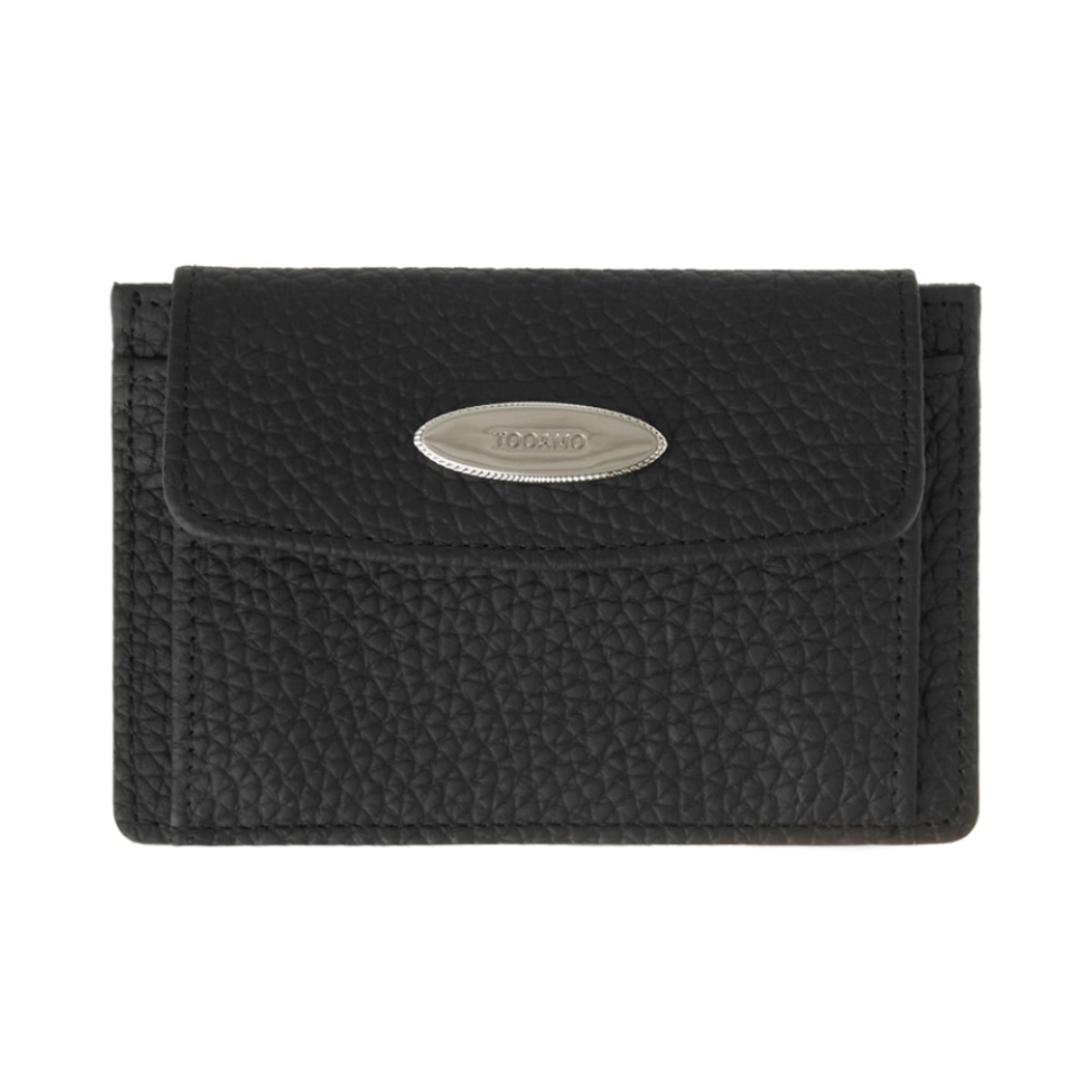 [TOOAMO] Knock Knock Pocket Card Wallet Black (Cowhide)