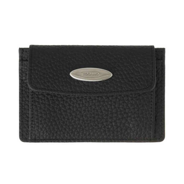 [TOOAMO] Knock Knock Pocket Card Wallet Black (Cowhide)