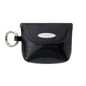 [TOOAMO] Love Mini Pouch Black (Cowhide)