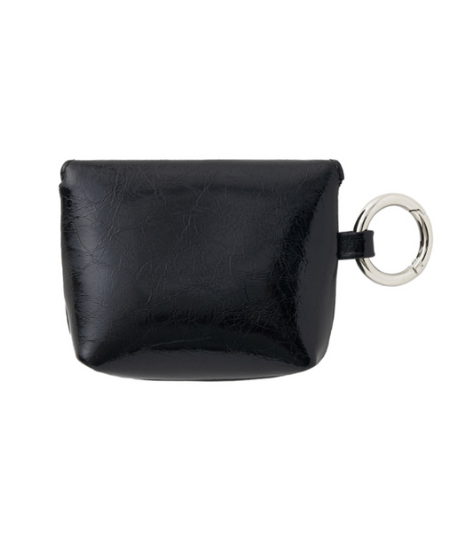 [TOOAMO] Love Mini Pouch Black (Cowhide)