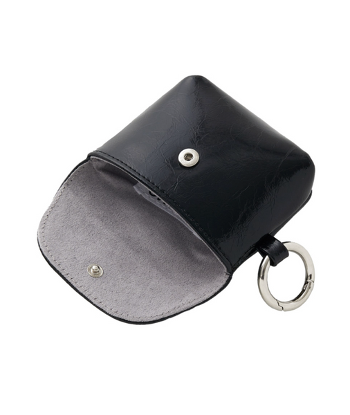 [TOOAMO] Love Mini Pouch Black (Cowhide)