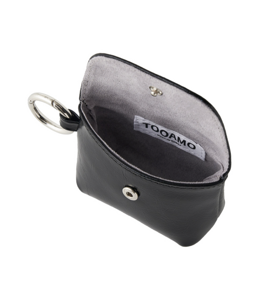 [TOOAMO] Love Mini Pouch Black (Cowhide)