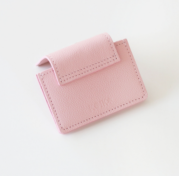 [KEIKE] Shape of Wallet Silver Pink