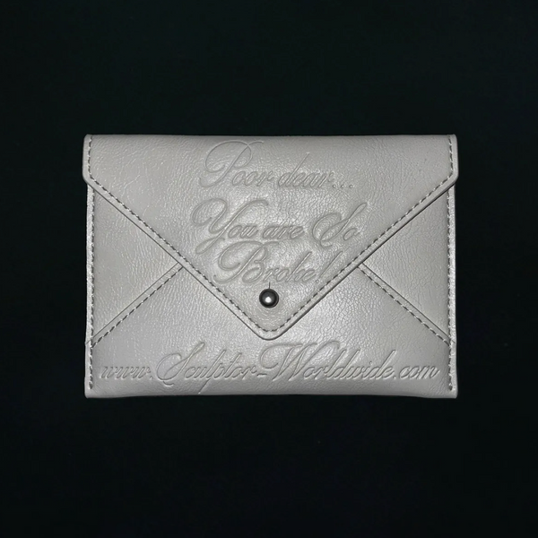 [SCULPTOR] Poor Dear Card Wallet White