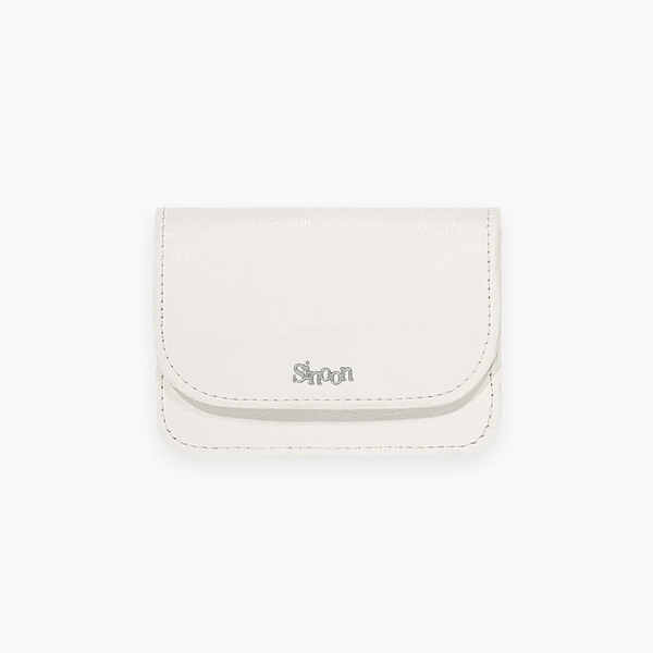 [SINOON] Sinoon Logo Card Wallet White