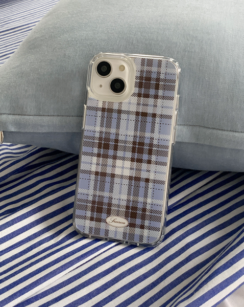 [freve] Autumn Check Jelly Hard Case