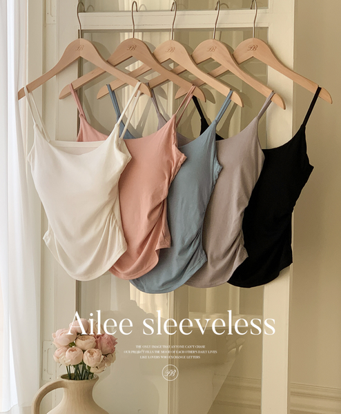 [perbit] Ailee Shirring Sleeveless