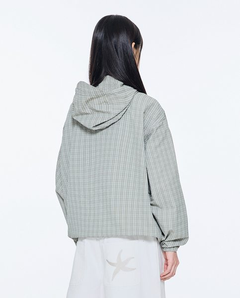 [THE COLDEST MOMENT] TCM Check Windstopper (Green)