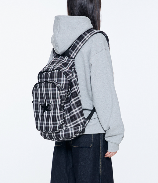 [THE COLDEST MOMENT] TCM Starfish Check Backpack (Black)