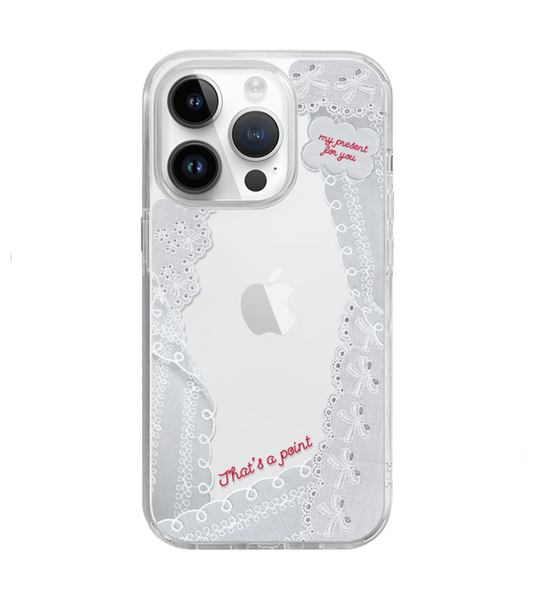 [That's a point] Lovely Lace Clear Case (MagSafe)