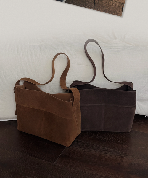 [SLOWAND] Premium Cowhide Suede Bag