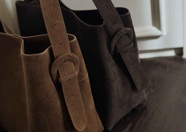 [SLOWAND] Premium Cowhide Suede Bag