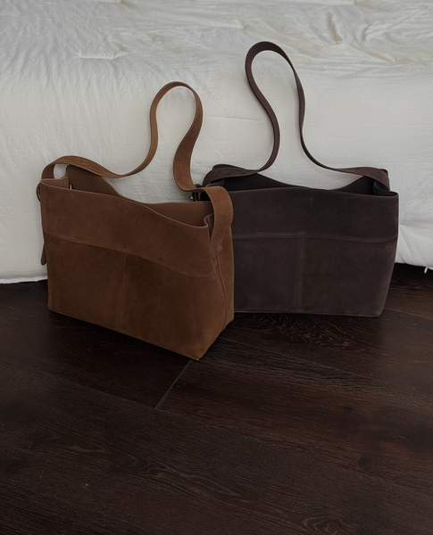 [SLOWAND] Premium Cowhide Suede Bag