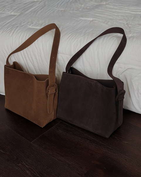 [SLOWAND] Premium Cowhide Suede Bag